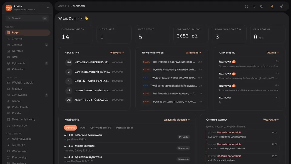Arkvik — System SaaS