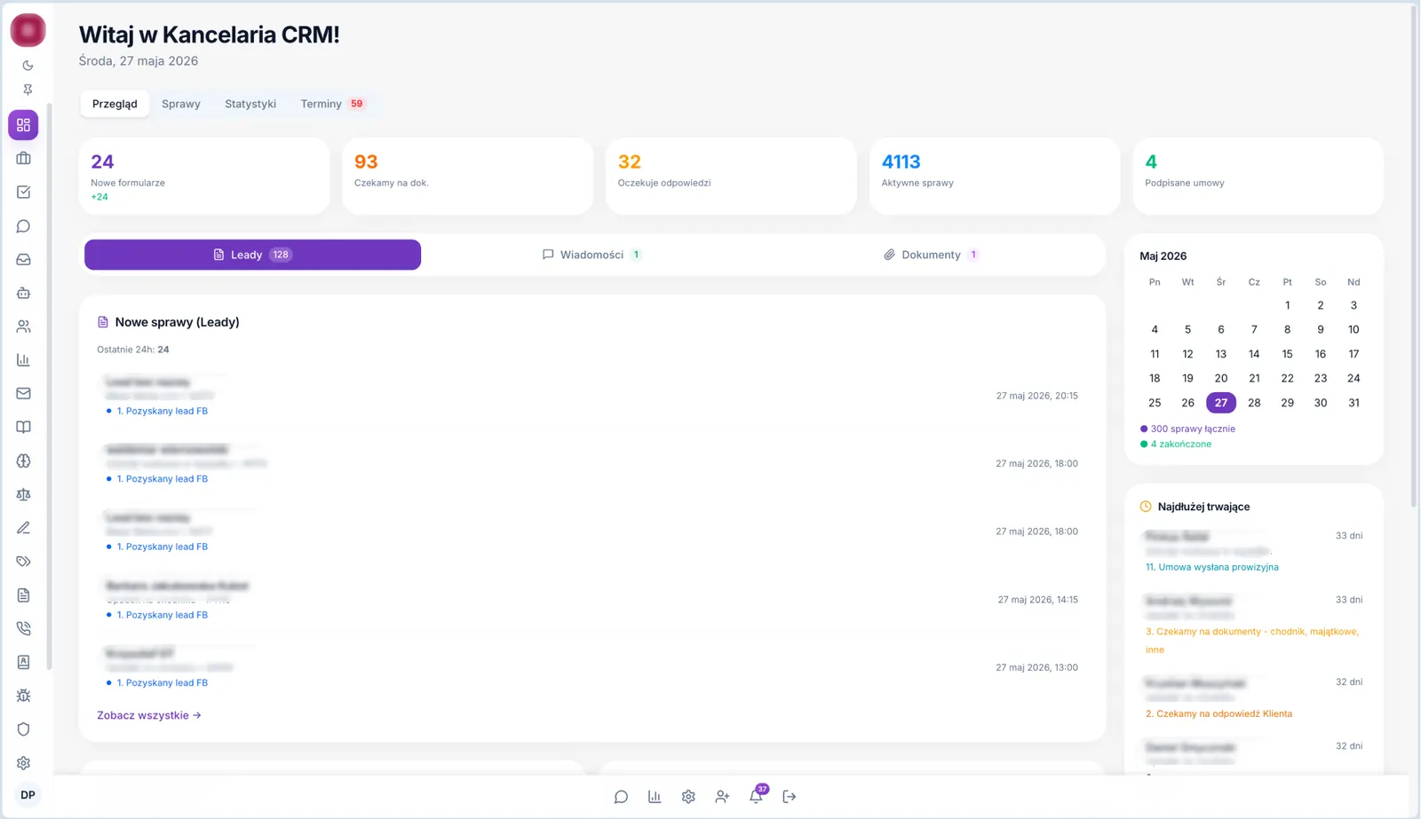 Kancelaria — CRM
