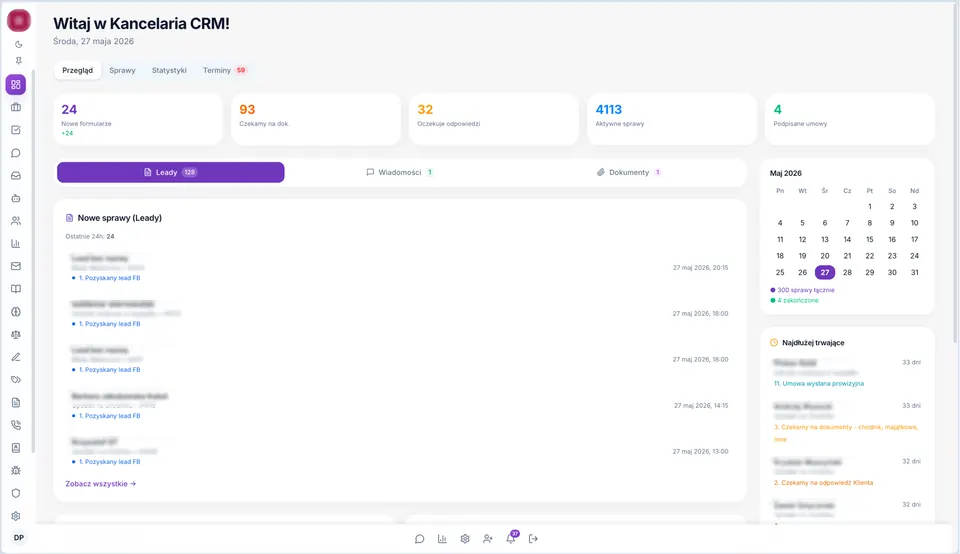 Kancelaria — CRM
