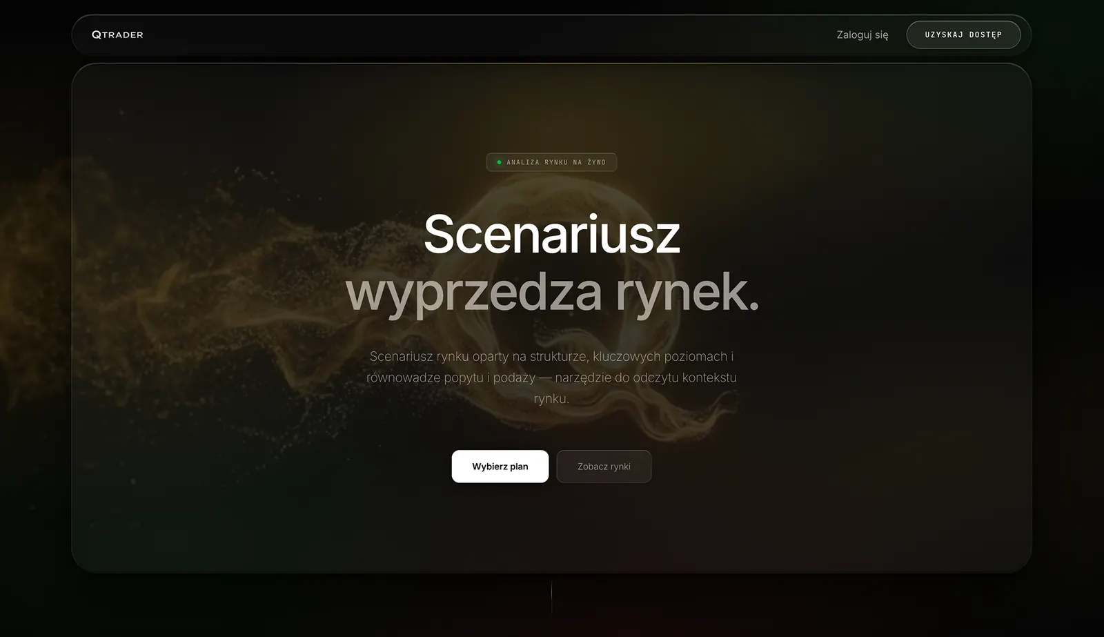 Qtrader — Aplikacja webowa
